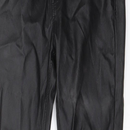 Womens UK Size 12 Stradivarius Regular Fit Jegging Black Trousers