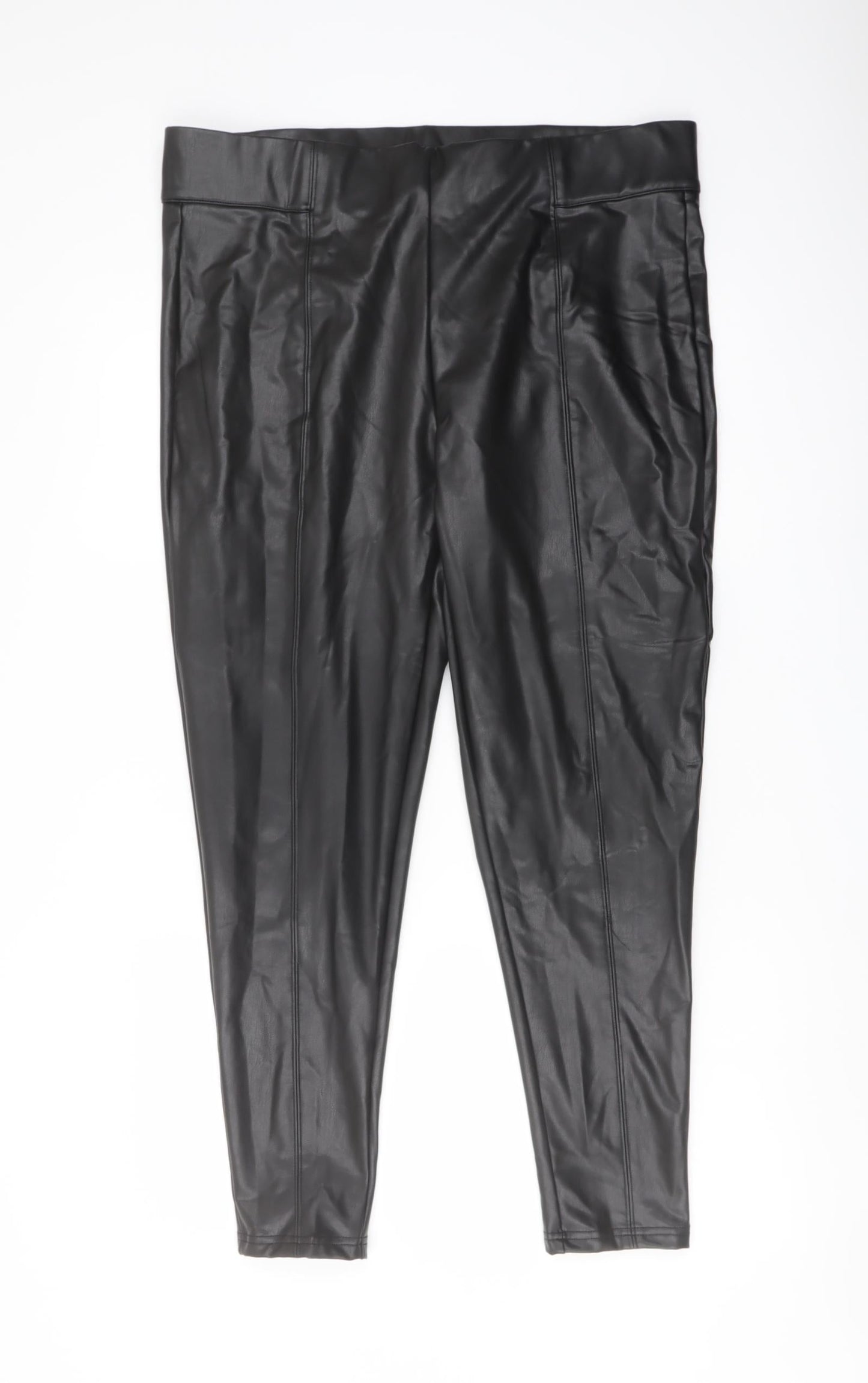 Womens UK Size 18 Marks and Spencer Regular Fit  Black Trousers