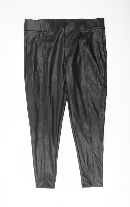Womens UK Size 18 Marks and Spencer Regular Fit  Black Trousers