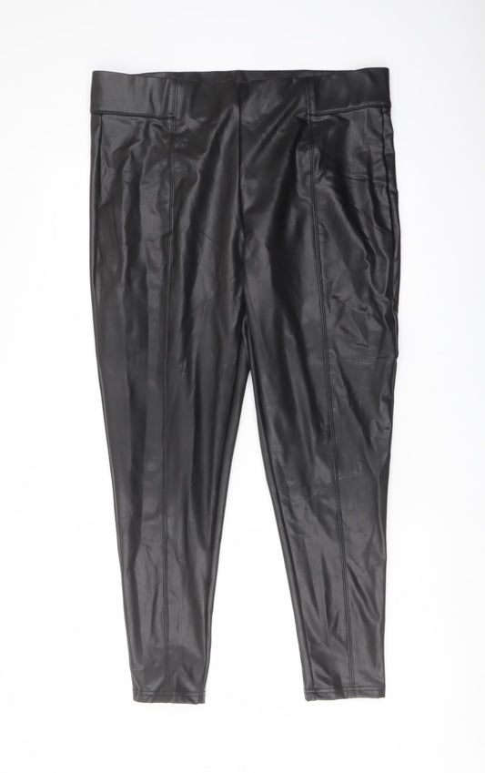 Womens UK Size 18 Marks and Spencer Regular Fit  Black Trousers