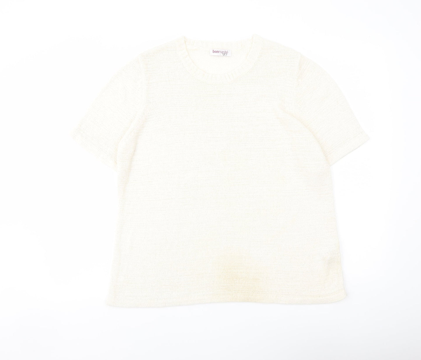Womens UK Size L Bonmarché Ivory Pullover Jumper