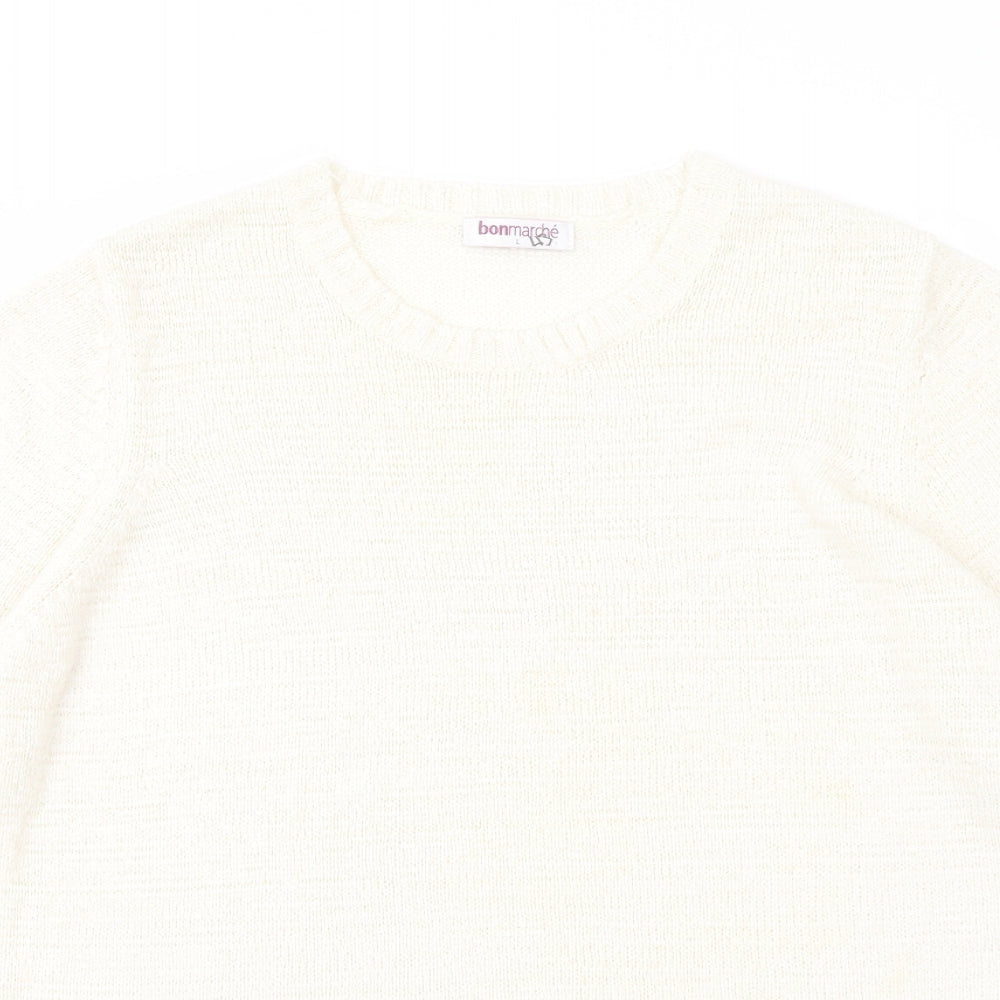 Womens UK Size L Bonmarché Ivory Pullover Jumper
