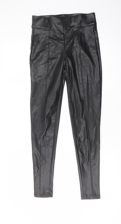 Womens UK Size 8 Marks and Spencer Regular Fit  Black Trousers