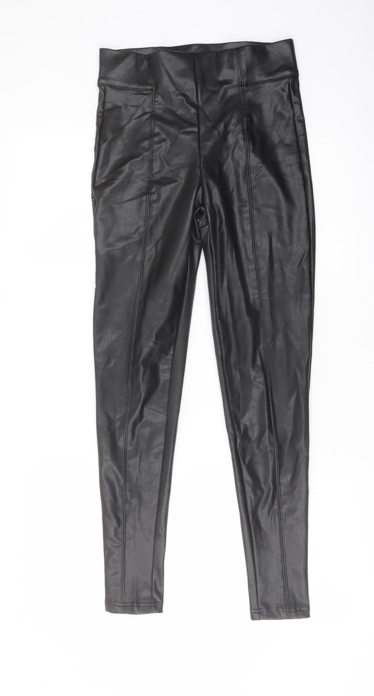 Womens UK Size 8 Marks and Spencer Regular Fit  Black Trousers
