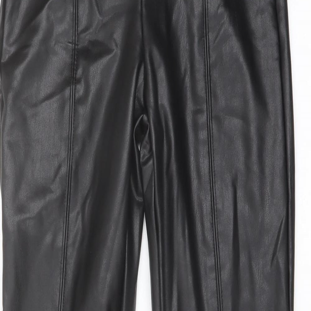 Womens UK Size 8 Marks and Spencer Regular Fit  Black Trousers
