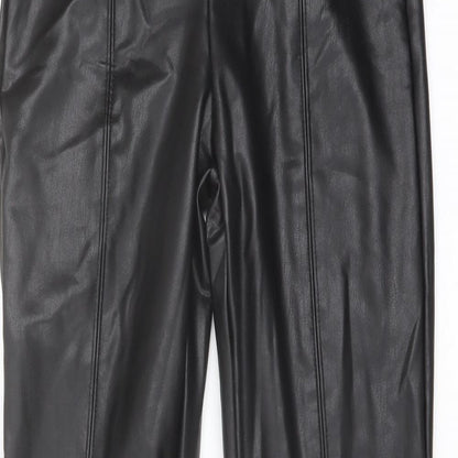 Womens UK Size 8 Marks and Spencer Regular Fit  Black Trousers