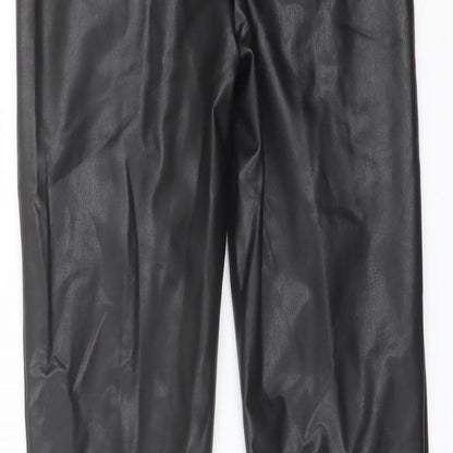 Womens UK Size 8 Marks and Spencer Regular Fit  Black Trousers