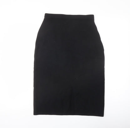 EAST Womens Black Wool A-Line Skirt Size M