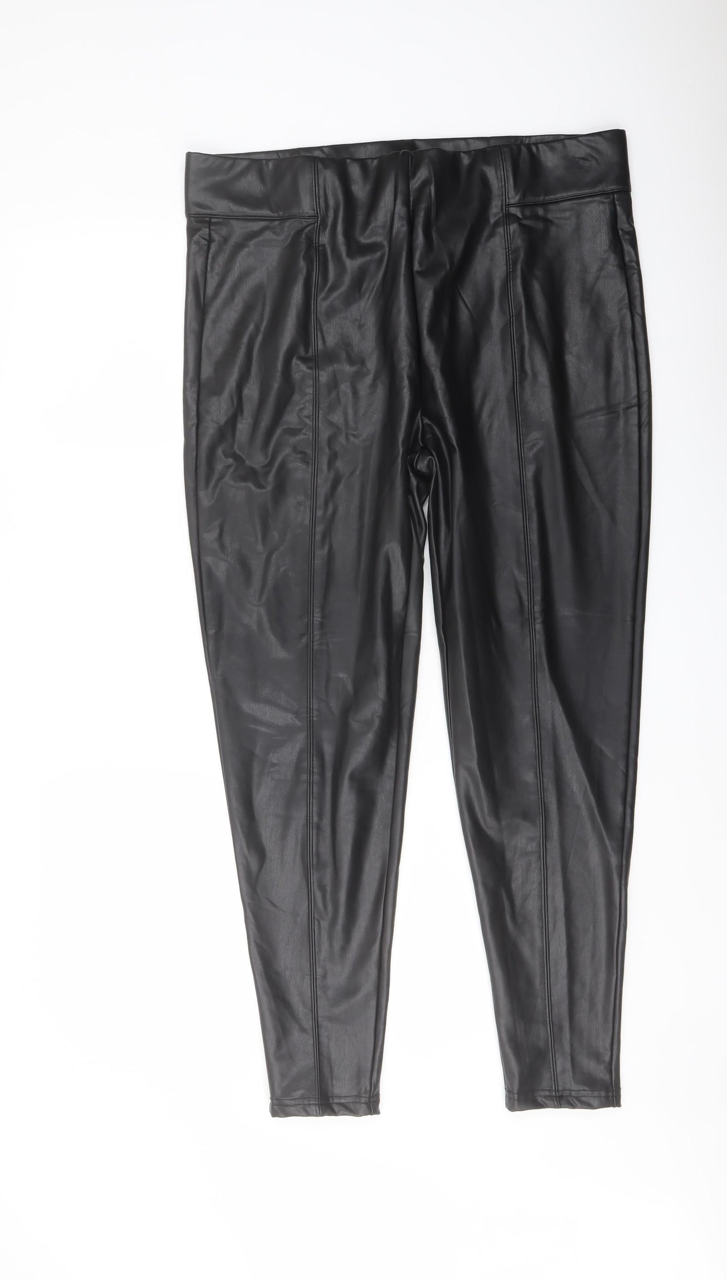 Womens UK Size 18 Marks and Spencer Regular Fit  Black Trousers