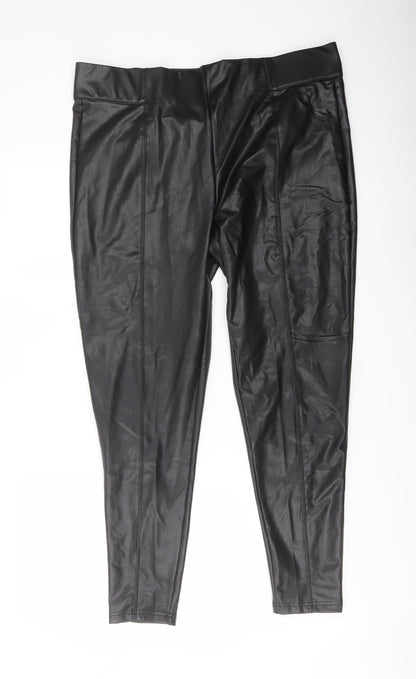 Womens UK Size 18 Marks and Spencer Regular Fit  Black Trousers