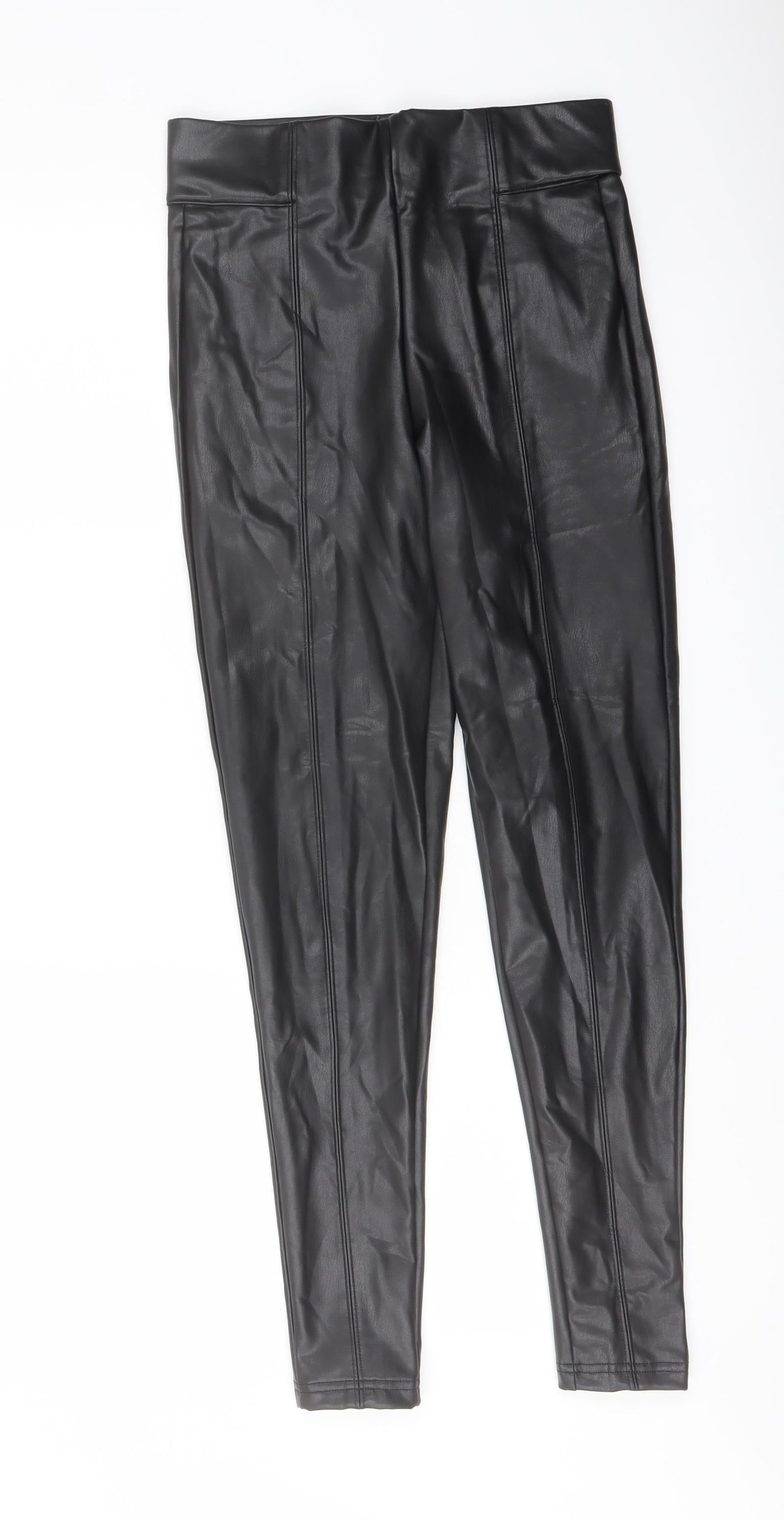 Womens UK Size 8 Marks and Spencer Regular Fit  Black Trousers