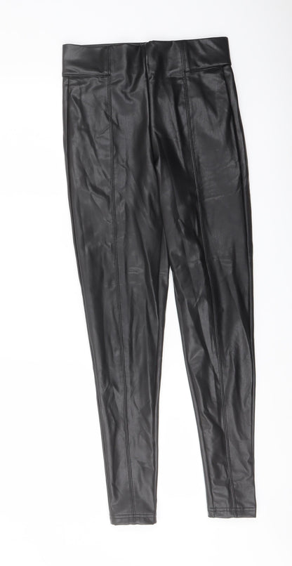 Womens UK Size 8 Marks and Spencer Regular Fit  Black Trousers