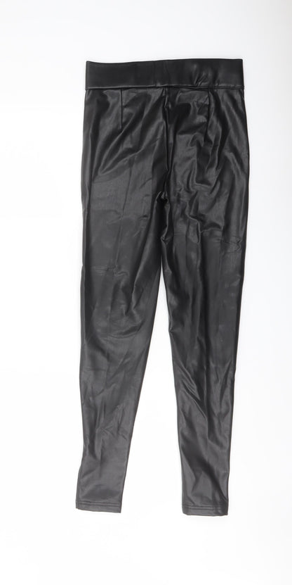 Womens UK Size 8 Marks and Spencer Regular Fit  Black Trousers