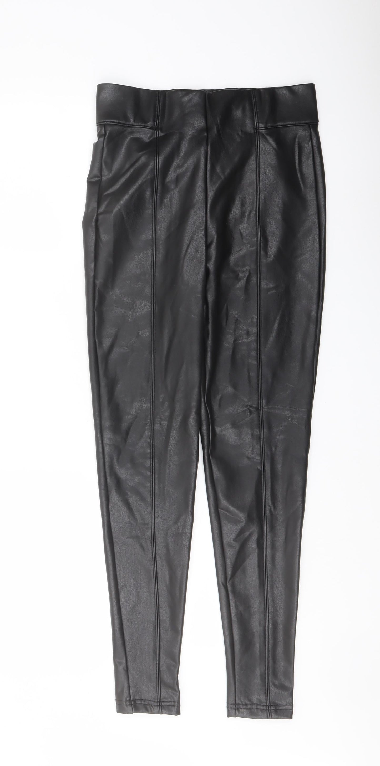 Womens UK Size 8 Marks and Spencer Regular Fit  Black Trousers