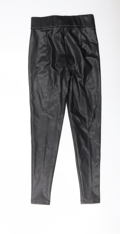 Womens UK Size 8 Marks and Spencer Regular Fit  Black Trousers
