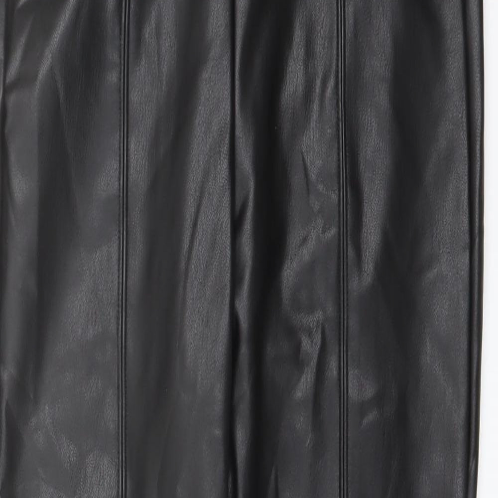 Womens UK Size 8 Marks and Spencer Regular Fit  Black Trousers