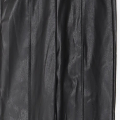 Womens UK Size 8 Marks and Spencer Regular Fit  Black Trousers