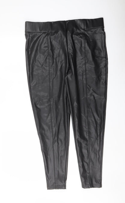 Womens UK Size 18 Marks and Spencer Regular Fit  Black Trousers