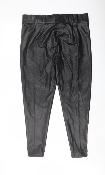 Womens UK Size 18 Marks and Spencer Regular Fit  Black Trousers