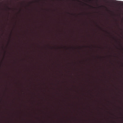 Savile Row Mens Red Polyester Polo Size XL Collared Pullover