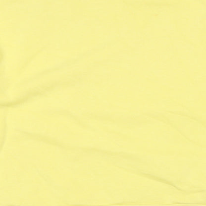 Topshop Womens Yellow Cotton Pullover Sweatshirt Size S Pullover