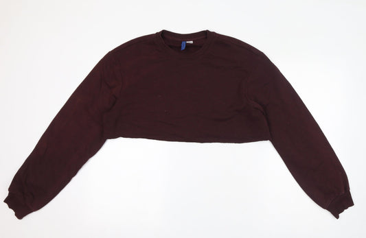 Womens UK Size M Divided by H&M Red Pullover Sweatshirt