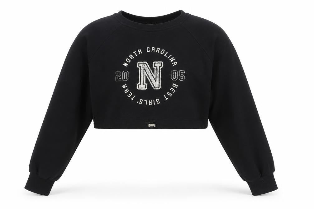 Womens UK Size XS Bershka Black Pullover Sweatshirt