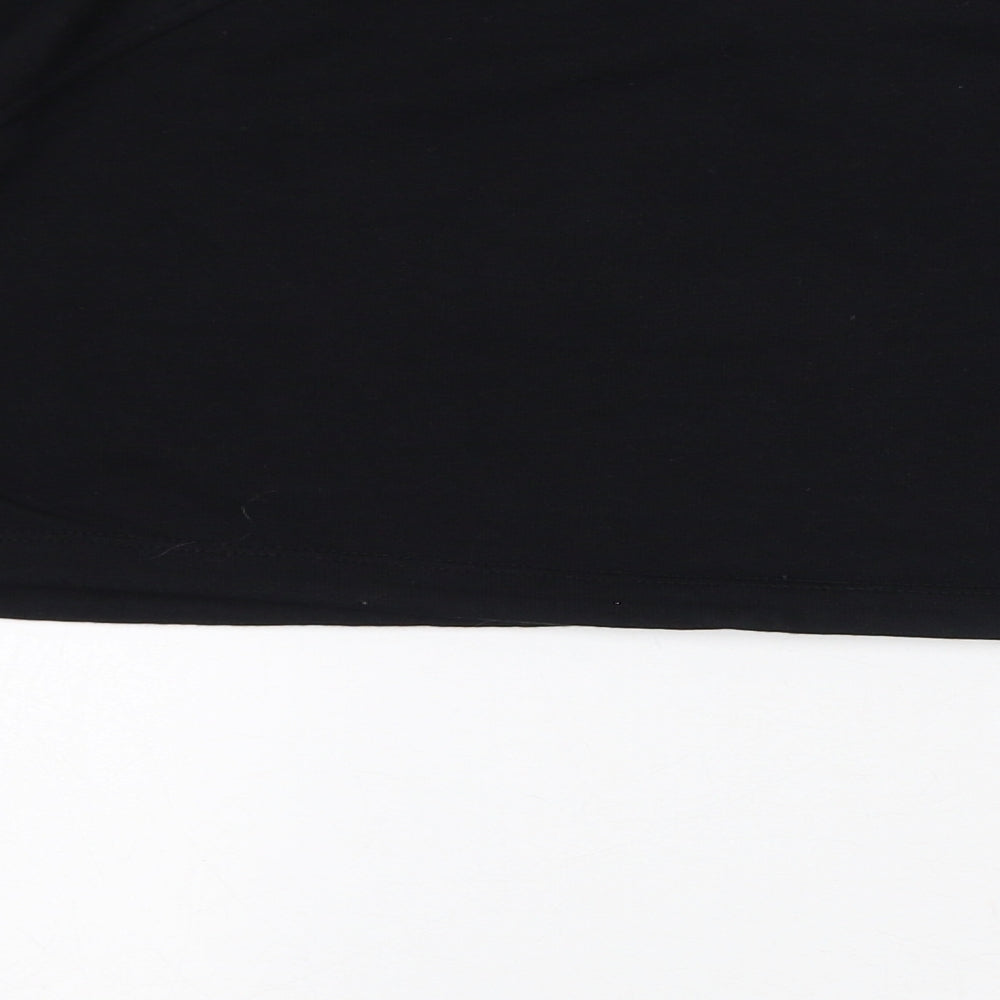 Bershka Womens Black Cotton Pullover Sweatshirt Size XS Pullover - Cropped, North Carolina 2005