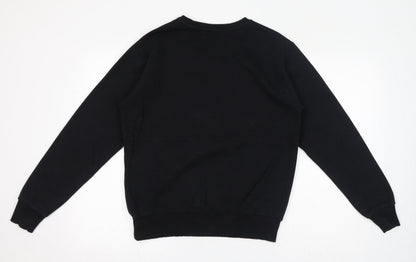 Womens UK Size XS Disney Black Pullover Sweatshirt