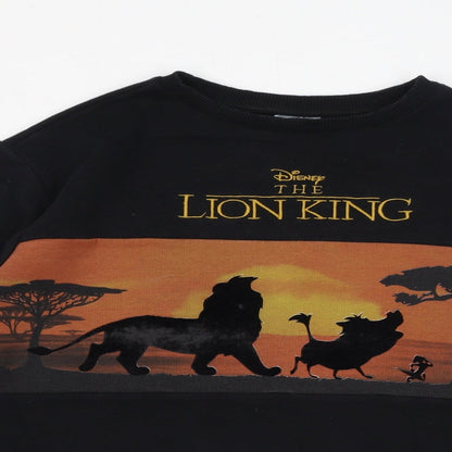 Womens UK Size XS Disney Black Pullover Sweatshirt