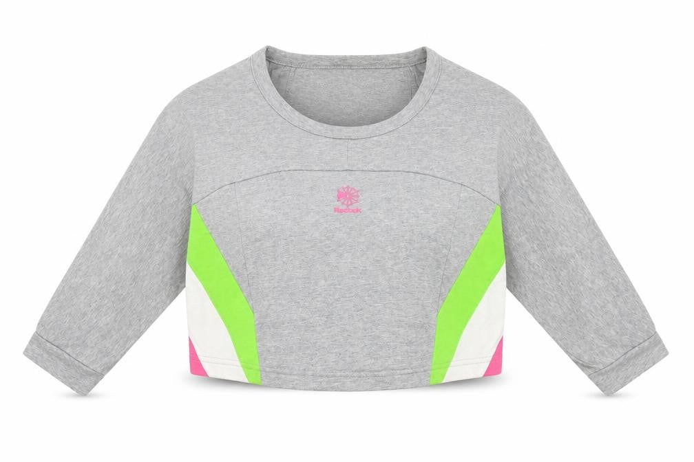 Womens UK Size 8 Reebok Grey Pullover Sweatshirt