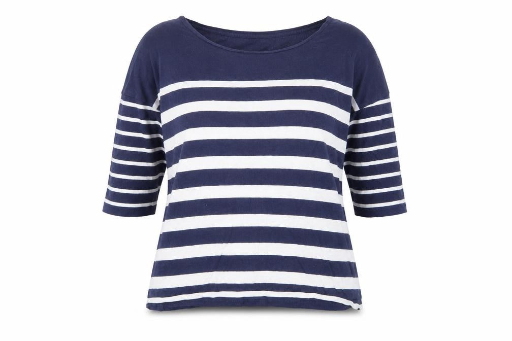 Womens UK Size S Pull&Bear Blue Basic T-Shirt