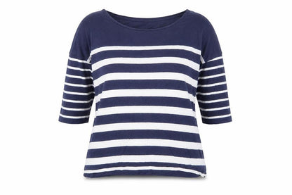 Womens UK Size S Pull&Bear Blue Basic T-Shirt