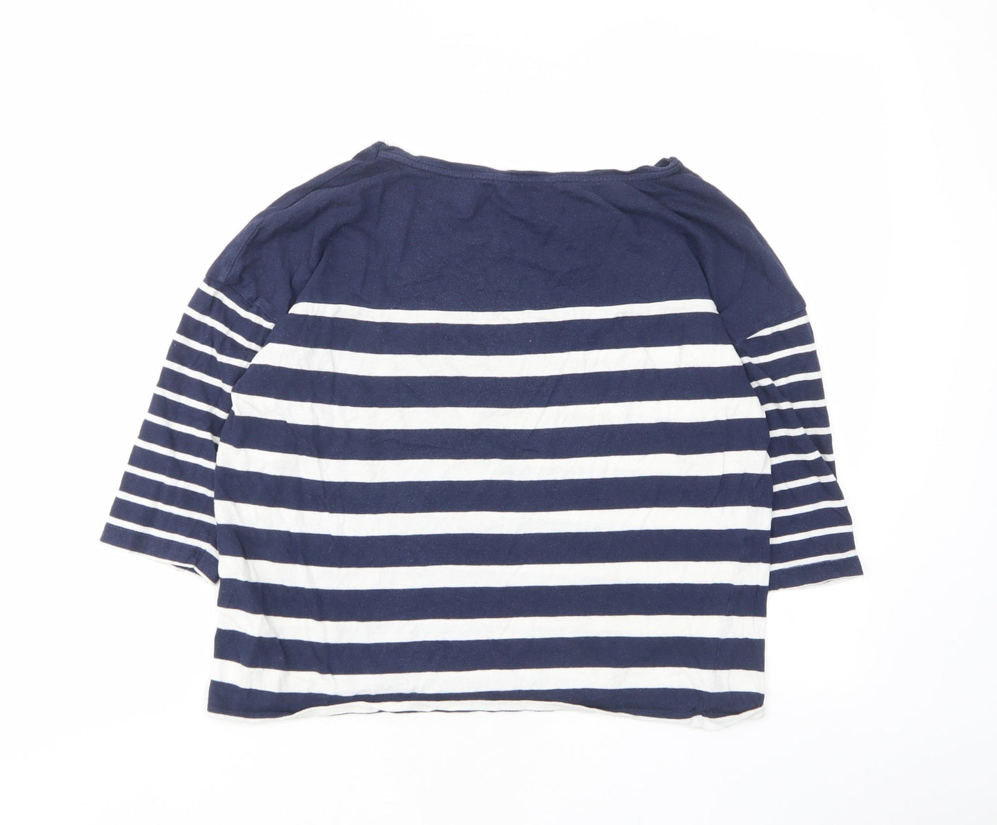Womens UK Size S Pull&Bear Blue Basic T-Shirt