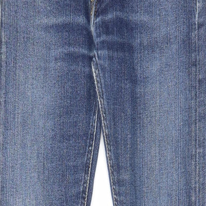 Lee Mens Blue Cotton Skinny Jeans Size 29 in L32 in Regular Zip - Pockets