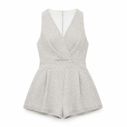 Womens UK Size S Love One-Piece Beige Playsuit