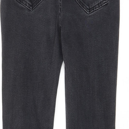 Pre London Womens Black Cotton Skinny Jeans Size 30 in L25 in Regular Zip - Pockets