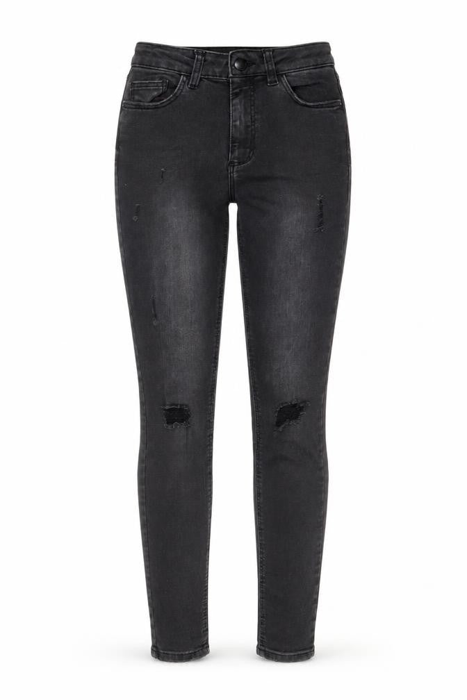 Womens UK Size 4 Denim & Co. Regular Fit Skinny Grey Jeans