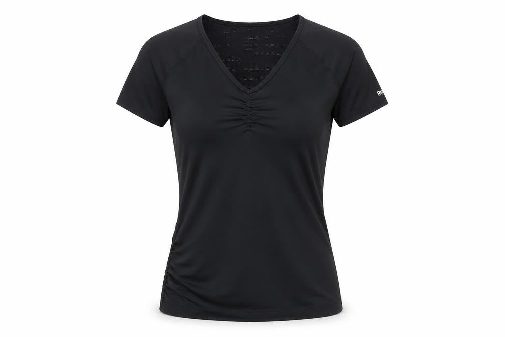 Womens UK Size S Reebok Black  T-Shirt