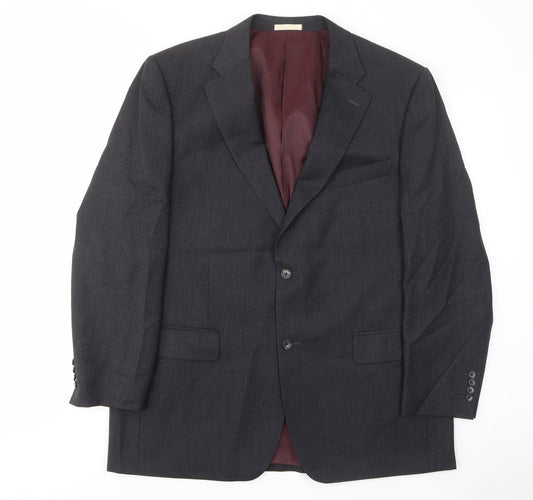 Mens UK Size 44 Greenwoods Regular Grey Suit Jacket