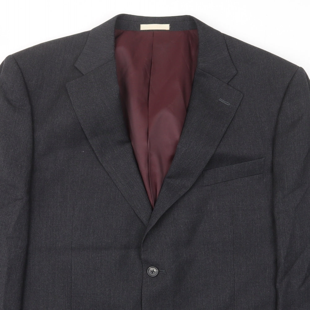 Mens UK Size 44 Greenwoods Regular Grey Suit Jacket