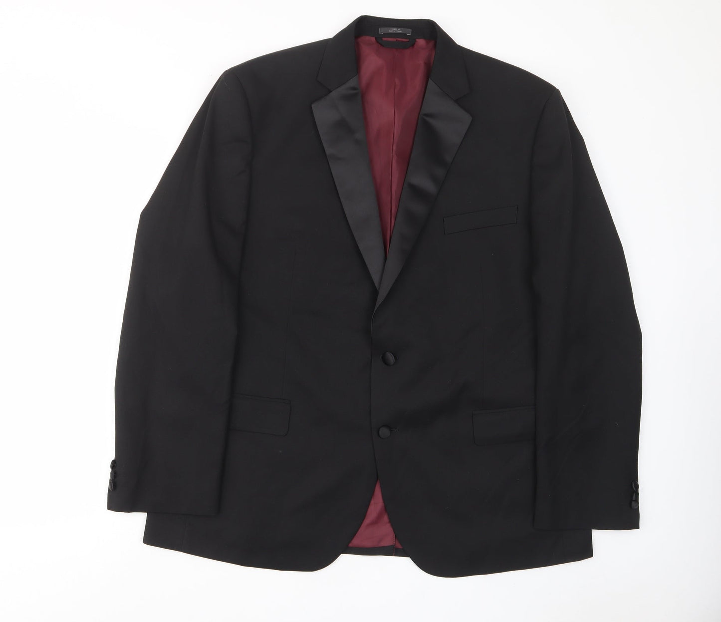 Mens UK Size 46 Marks and Spencer Regular Black Suit Jacket
