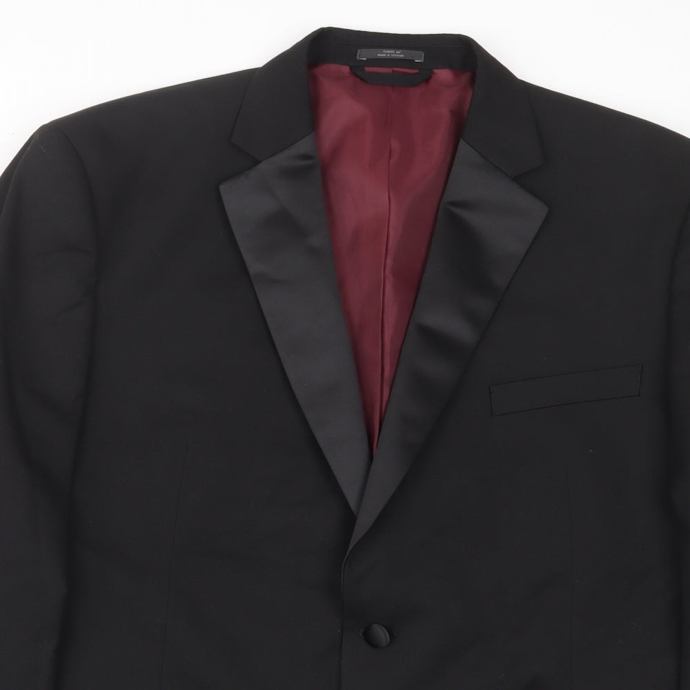 Mens UK Size 46 Marks and Spencer Regular Black Suit Jacket