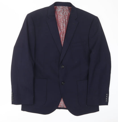 Mens UK Size 42 Harry Brown Regular Blue Suit Jacket