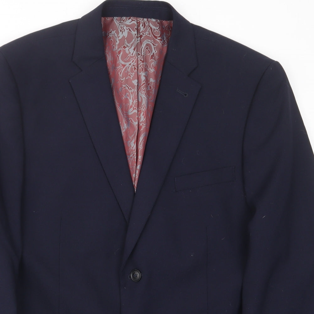 Mens UK Size 42 Harry Brown Regular Blue Suit Jacket