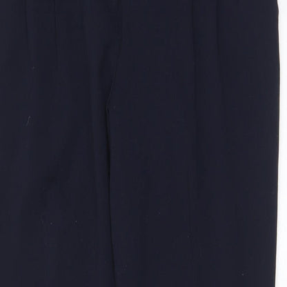 Womens UK Size 12 M&Co Regular Fit  Blue Trousers
