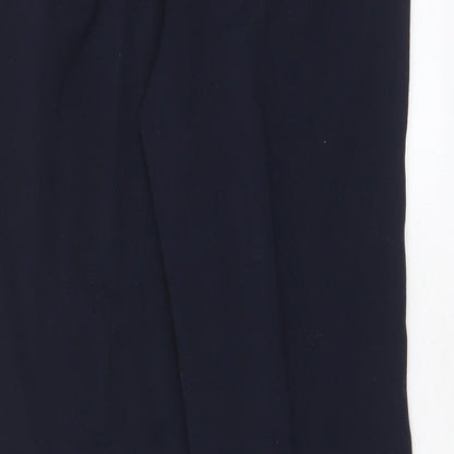 Womens UK Size 12 M&Co Regular Fit  Blue Trousers