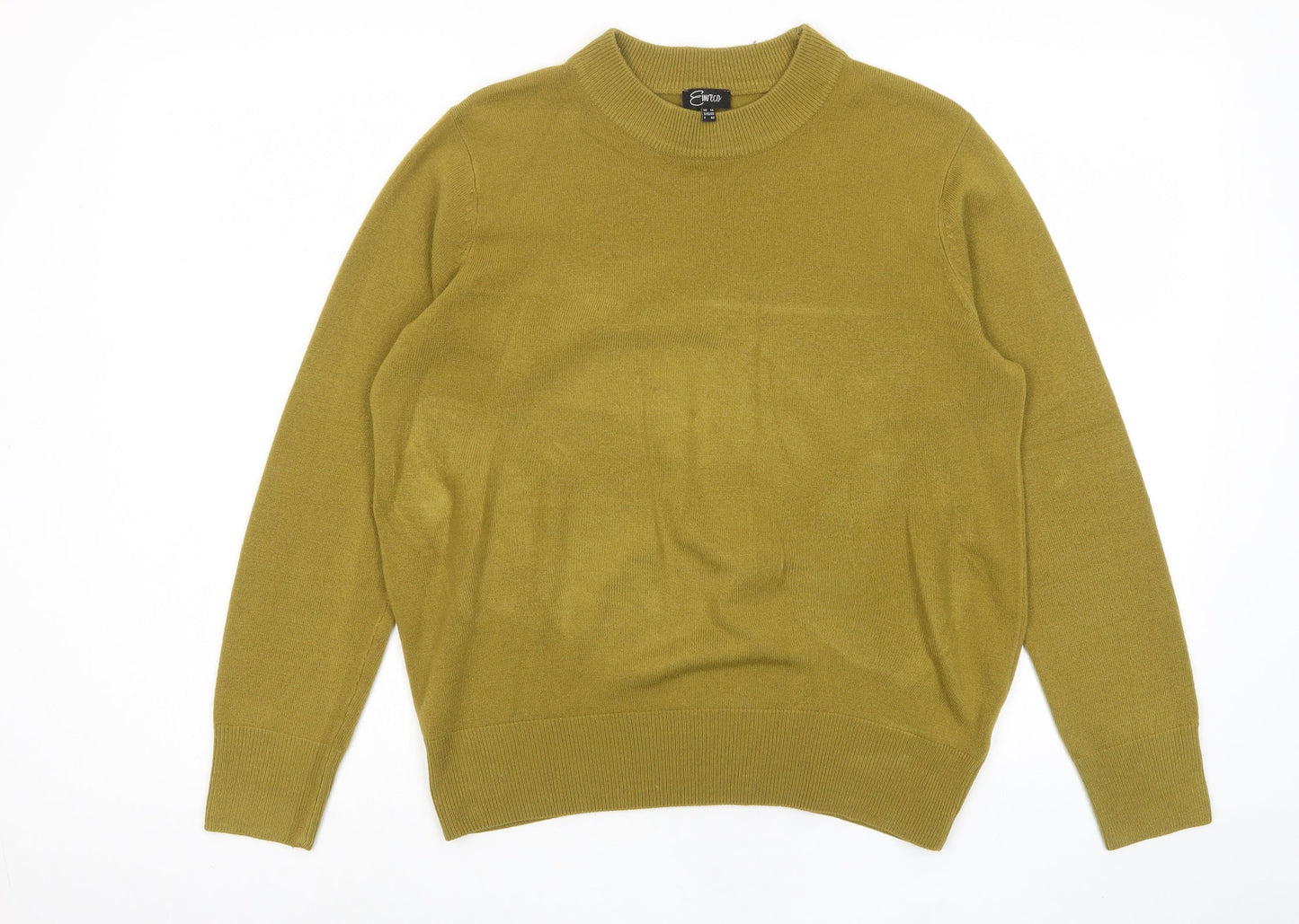 Womens UK Size 14 Emreco Yellow Pullover Jumper