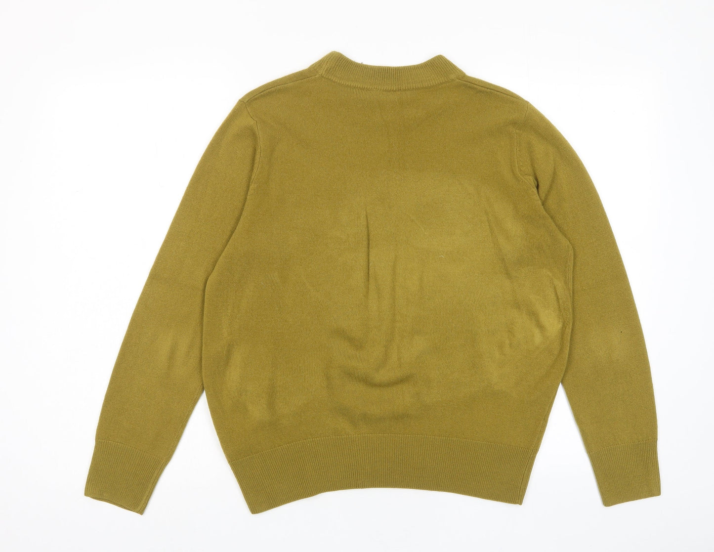 Womens UK Size 14 Emreco Yellow Pullover Jumper