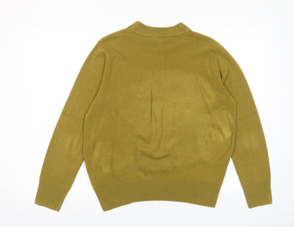 Womens UK Size 14 Emreco Yellow Pullover Jumper